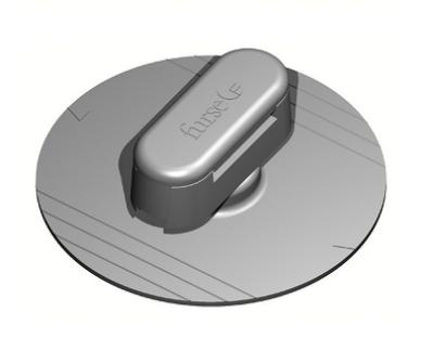 Glue down tape clip